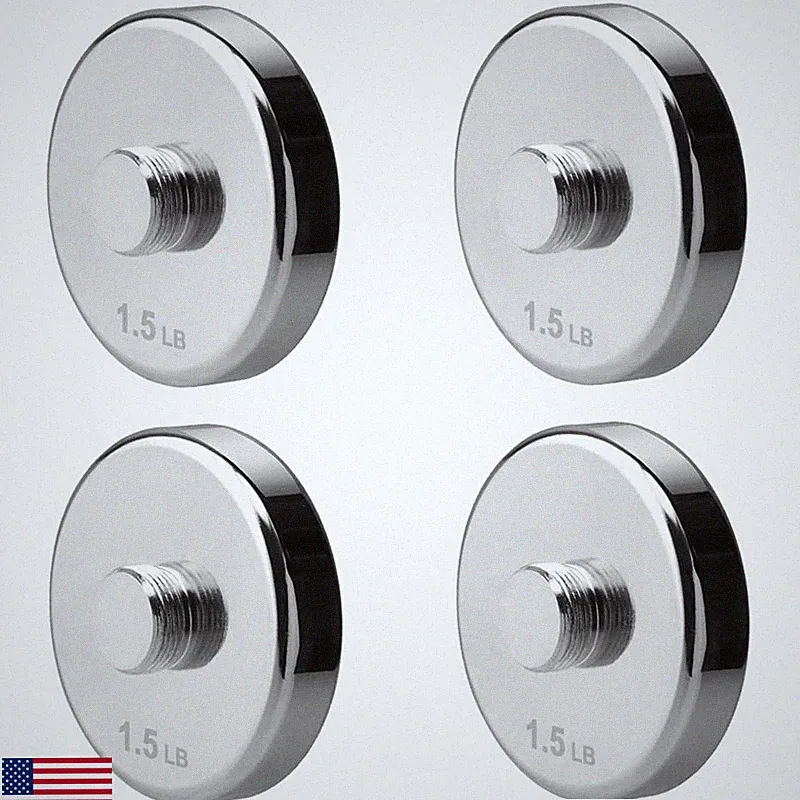 Northdeer 4 Pieces 1.5Lb Weight Plates For 10Lb Steel Dumbbells Standard-Finish