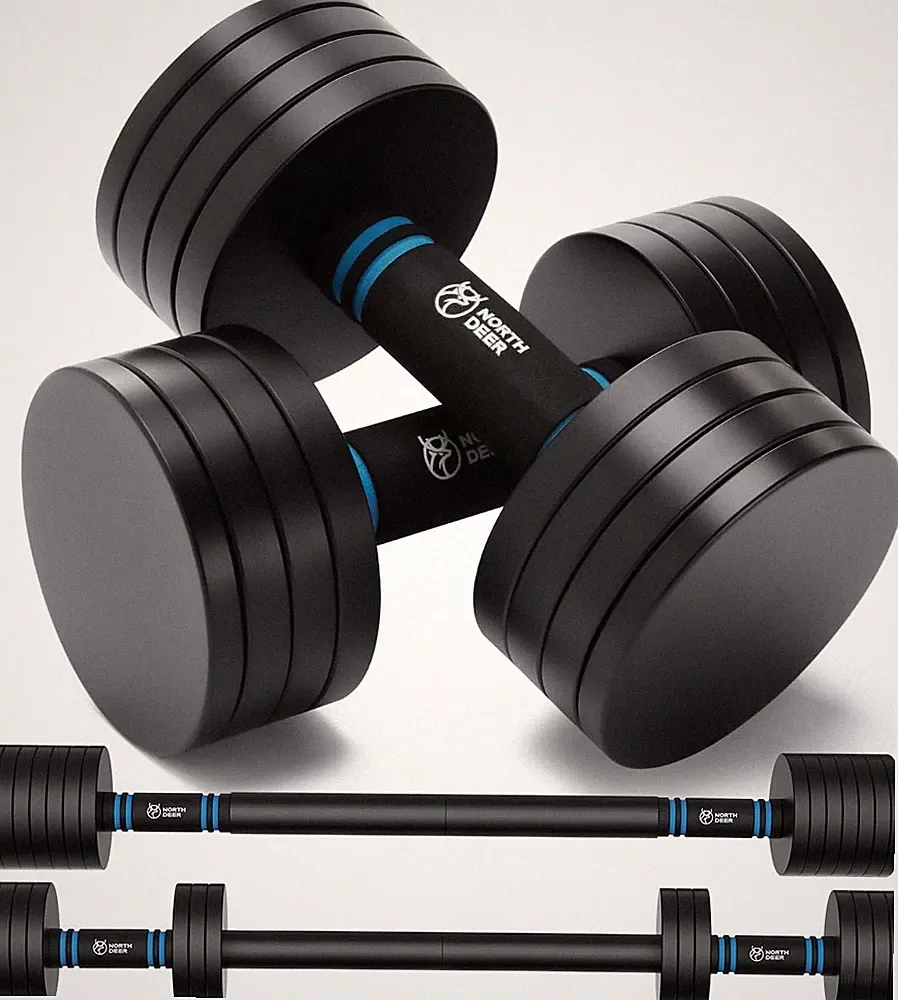 Northdeer V2.0 Upgraded Adjustable Steel Dumbbells 40LB / 60LB , sale price
