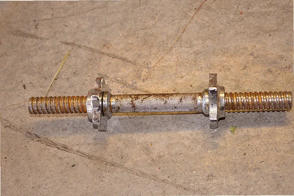 Older Golds Gym (1) Dumbbell Handle Spin-Lock 1 Inch Standard Vintage??
