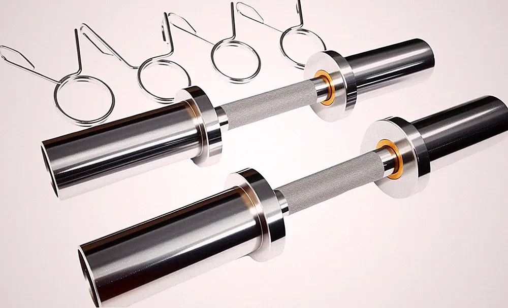 Olympic Dumbbell Handle, Loadable Dumbbell Bars for 2 Inch Olympic Weight Plates