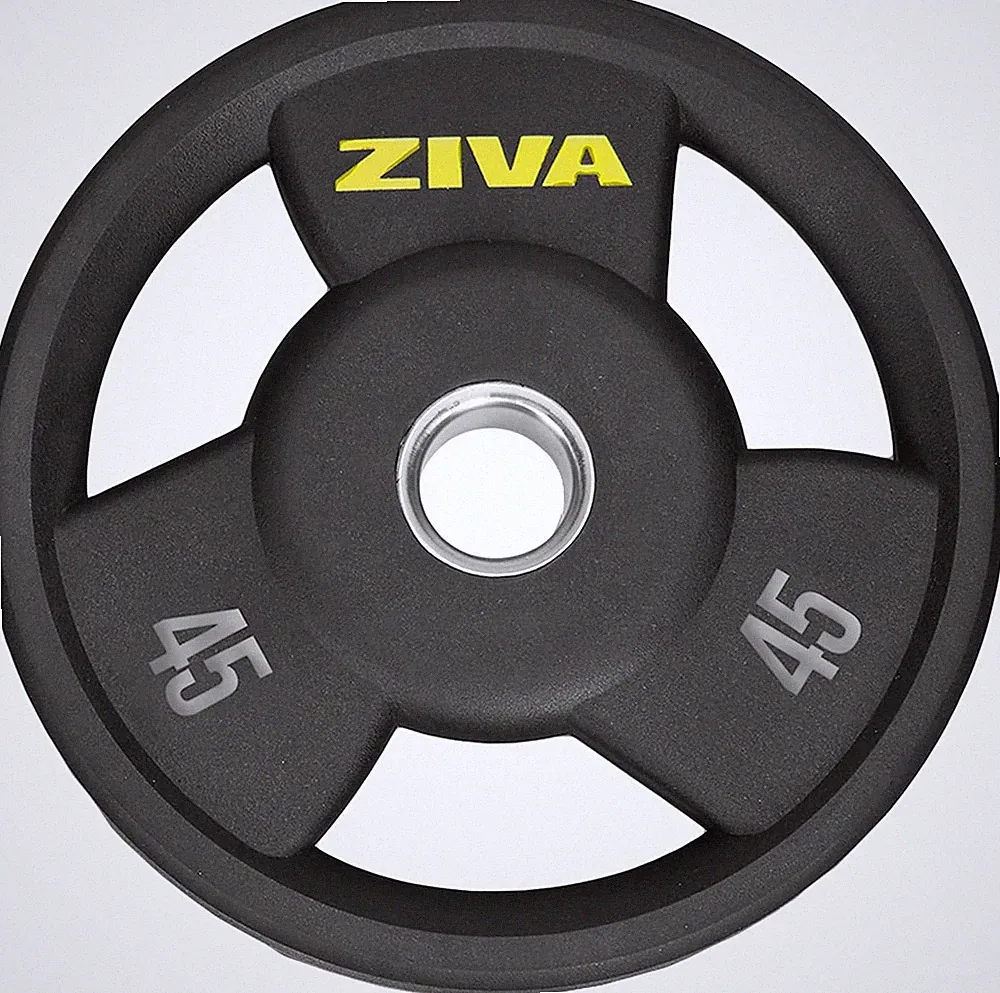 Olympic Weight Plate – Premium Urethane-Coated Grip Disc with 2" Stainless