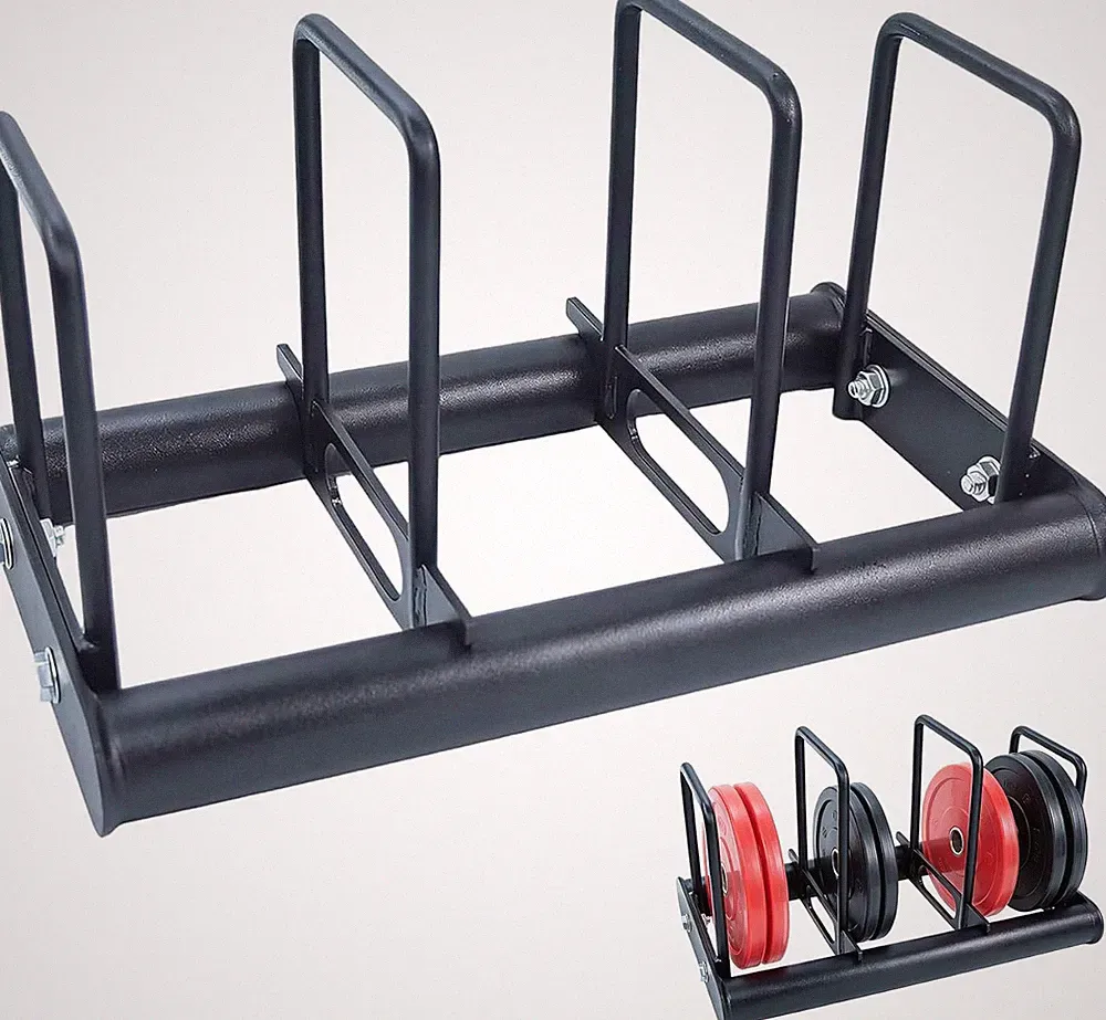 Olympic Weight Plate Rack 660 LBS Capacity - Freestanding Dumbbell Organizer