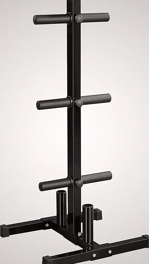 Olympic Weight Plate Rack with Bar Holders - 2-Inch Dumbbell Storage Tree