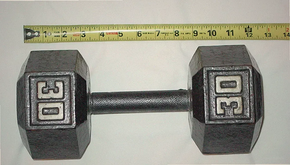 ONE 30 lb. HEXIGON DUMBBELL WEIGHT - PICK-UP ONLY