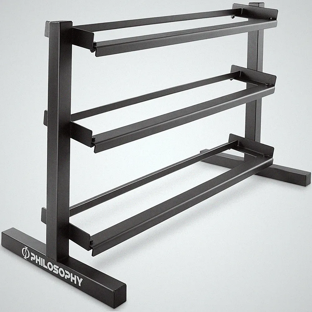 OPEN BOX - 3-Tier Dumbbell Weight Rack, Heavy-Duty