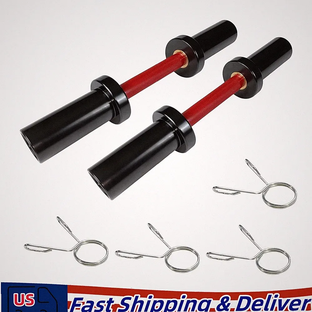 Pair 16in Loadable OlympicDumbbell Bars, 100 LB Capacity Each