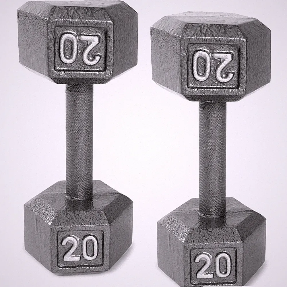 Pair Dumbbells 2 Pcs Cast Iron Hex Dumbbell, 2/3/5/8/10/15/20 lb, US STOCK