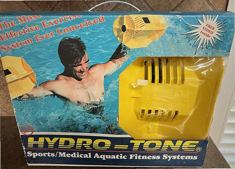 Pair Hydro Tone Aquatic Exercise Systems Water Resistance Dumbells System Box