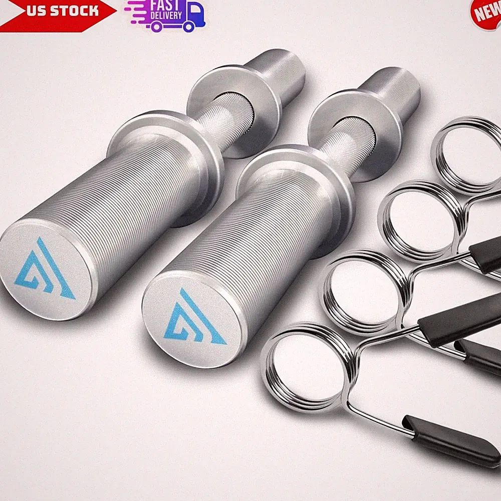 Pair of 16" Olympic Dumbbell Handle, Dumbbell Bars for 2" Olympic Weight Plates