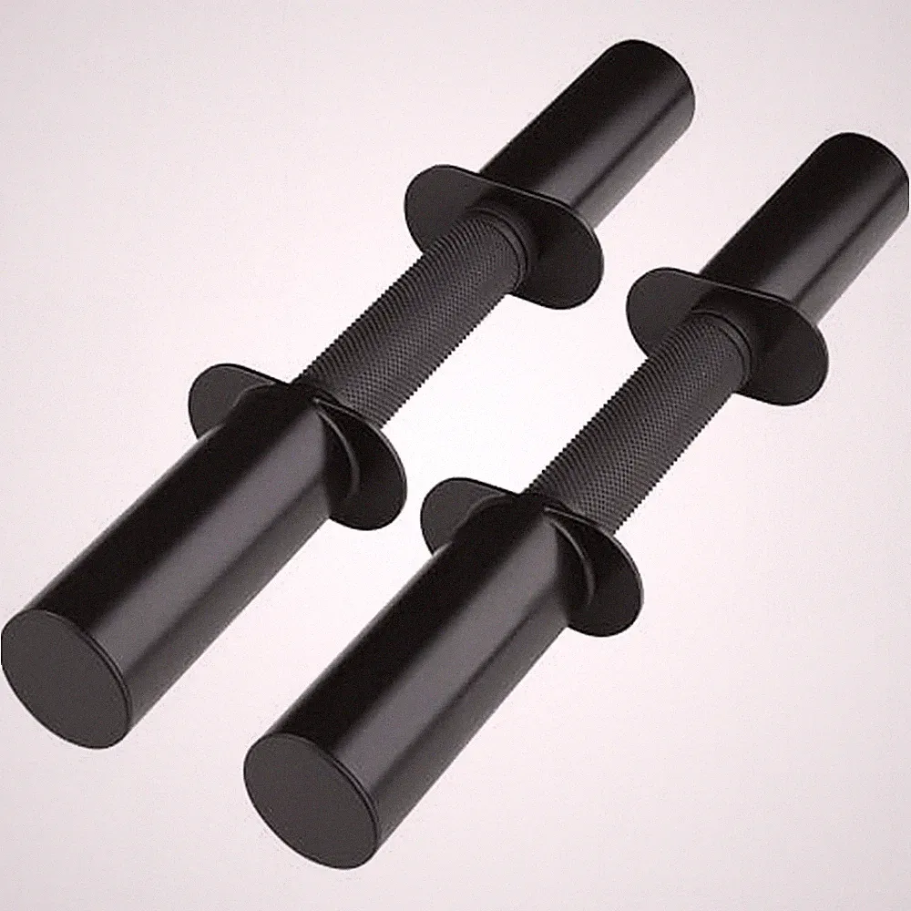 Pair of 16" Olympic Dumbbell Handles for 2-Inch Plates, Loadable Dumbbell Bar...