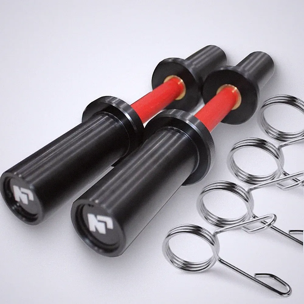 Pair of 16" Olympic Dumbbell Handles, Loadable Dumbbell Bars in Commercial Gr...