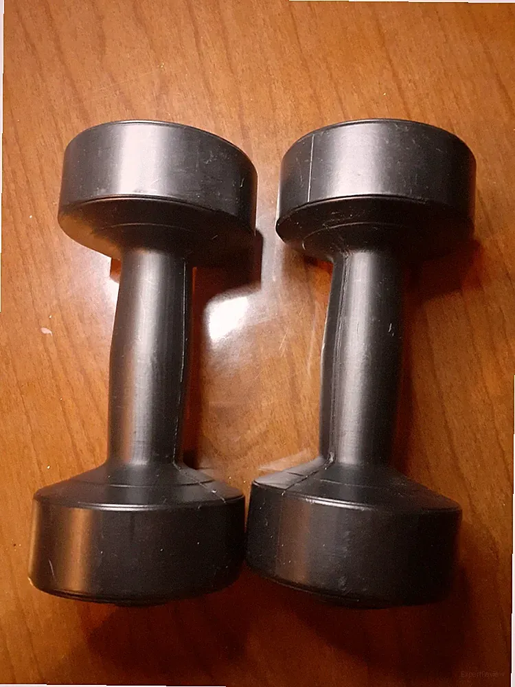 Pair Of 2.0 Lbs Black Dumbbells Used For Beginners, Strength