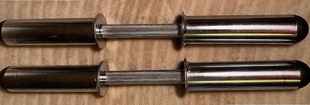Pair of 22" Loadable Dumbbells
