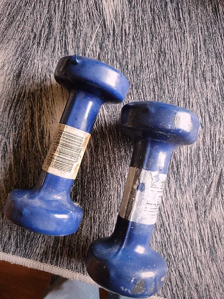 Pair Of 3 Lb dumbbells