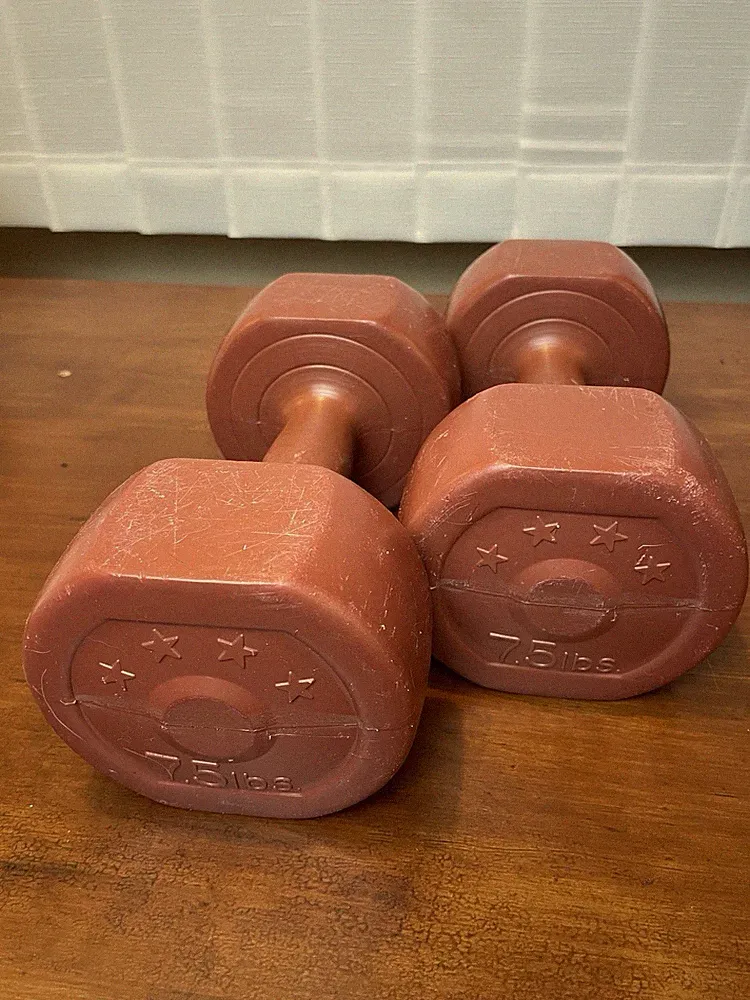 Pair Of 7.5 LB Dumbbells