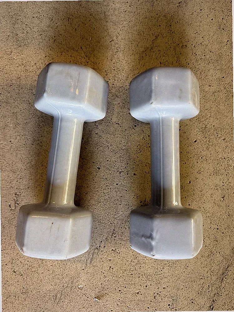 dumbbells vinyl coated