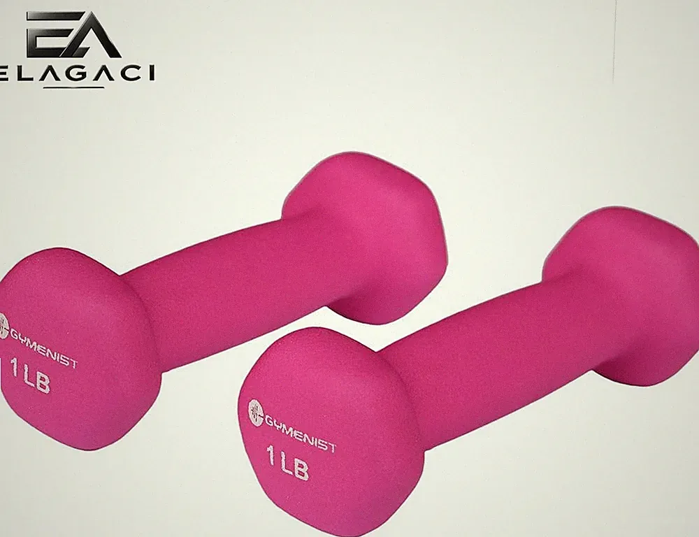 Pair of Dumbbells Set of 2 Soft Non Slip Grip Dumbbells Pair Covered with Neopre