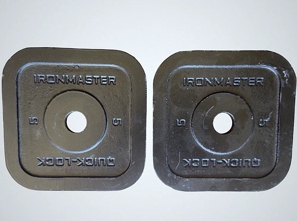 Pair Of Ironmaster 5 Pound Weight Plates Quick-Lock 5LB - 10lbs total weight