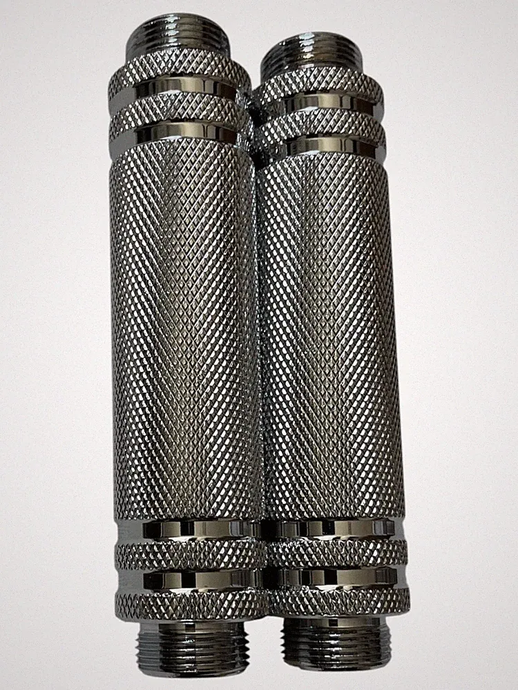 Pair of Knurled Male&Female Thread Steel Handles Northdeer Adjustable Dumbbells