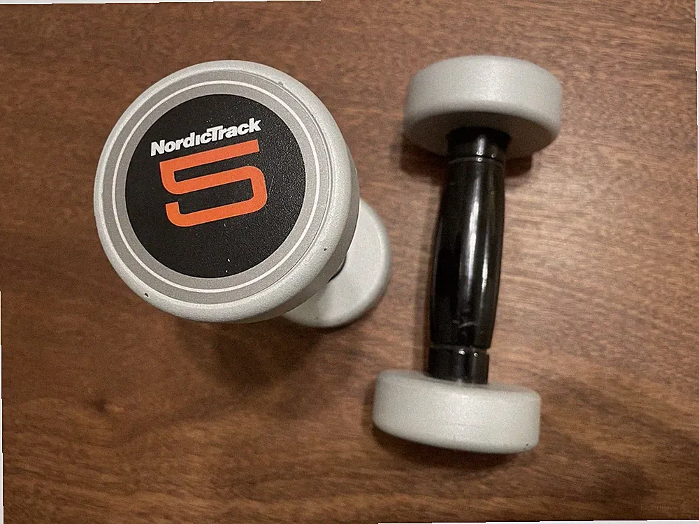 Pair Of Nordic Track 5Lb Dumbbells Nordictrack hand weights 5 pounds each