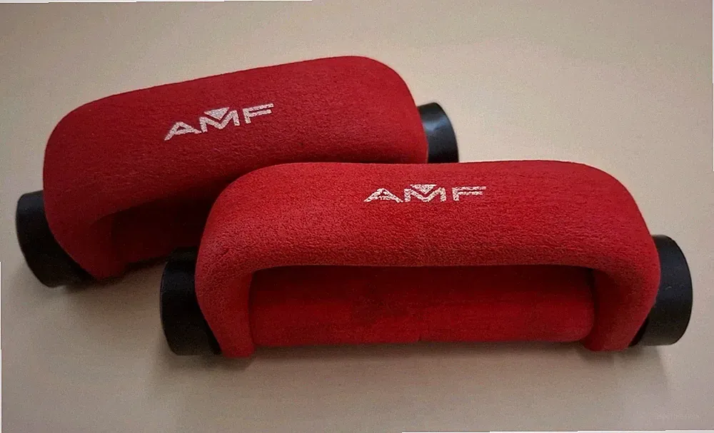 Pair of one pound AMF Heavy Hands exercise weights USA .. Red