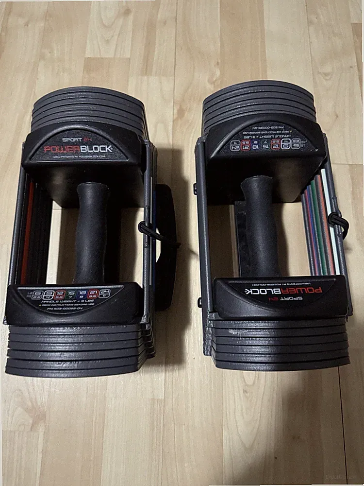Pair of PowerBlock Sport 24 Adjustable Dumbbells - 3-24 lbs - 2-Piece Set