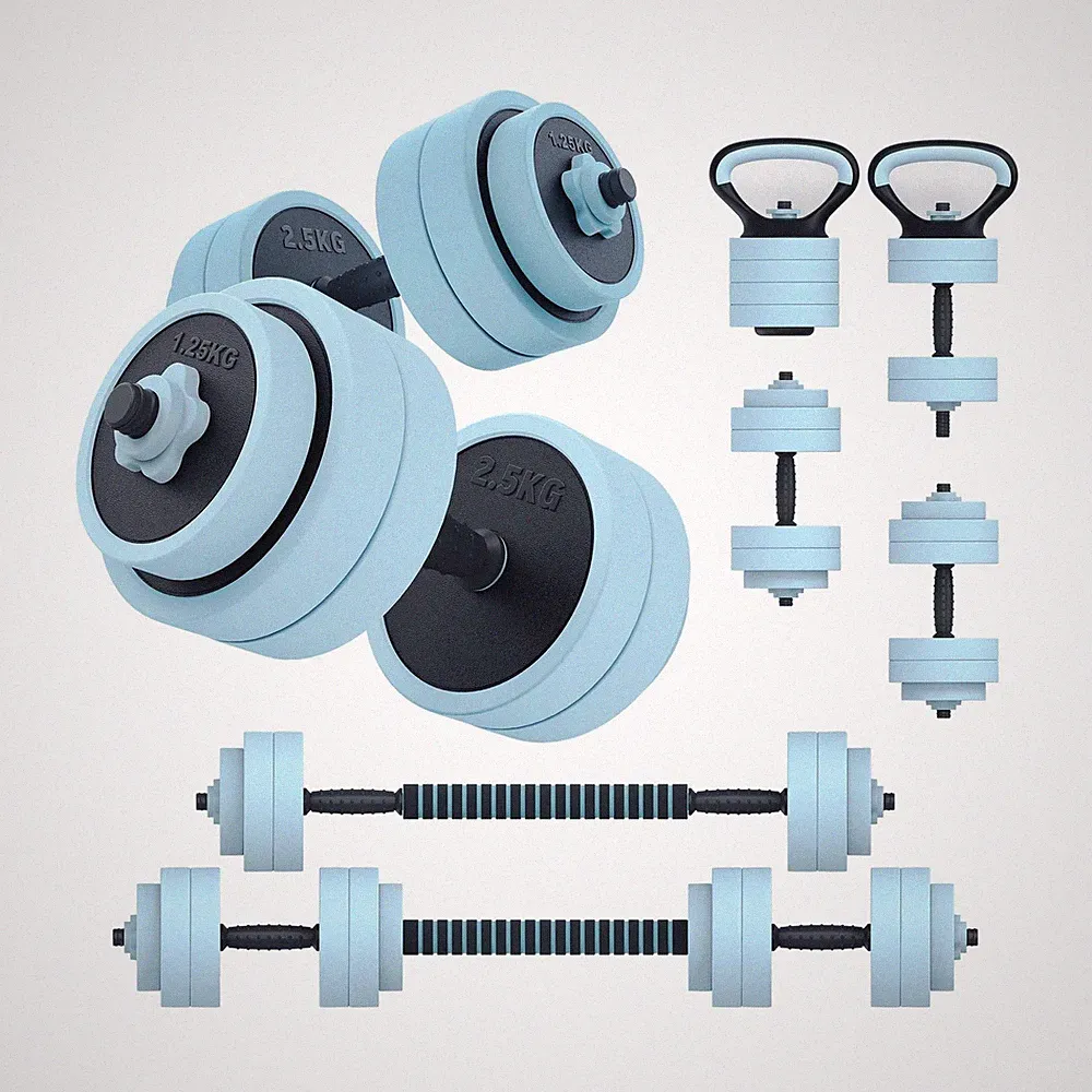 PASYOU Adjustable Dumbbell Set, 45lbs Free Weight Set with Connector, 5 in 1...