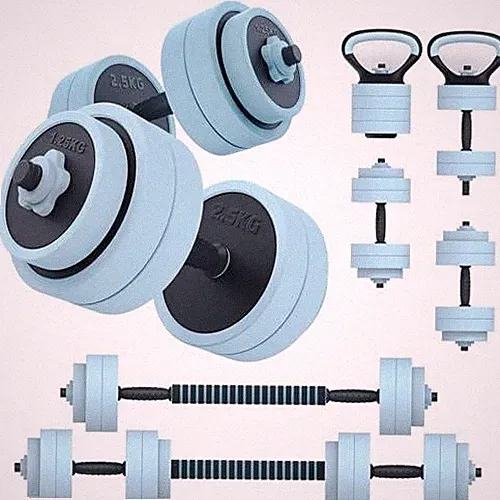 PASYOU Adjustable Dumbbell Set, 45lbs Free Weight Set with Connector, 5 in 1 Wei