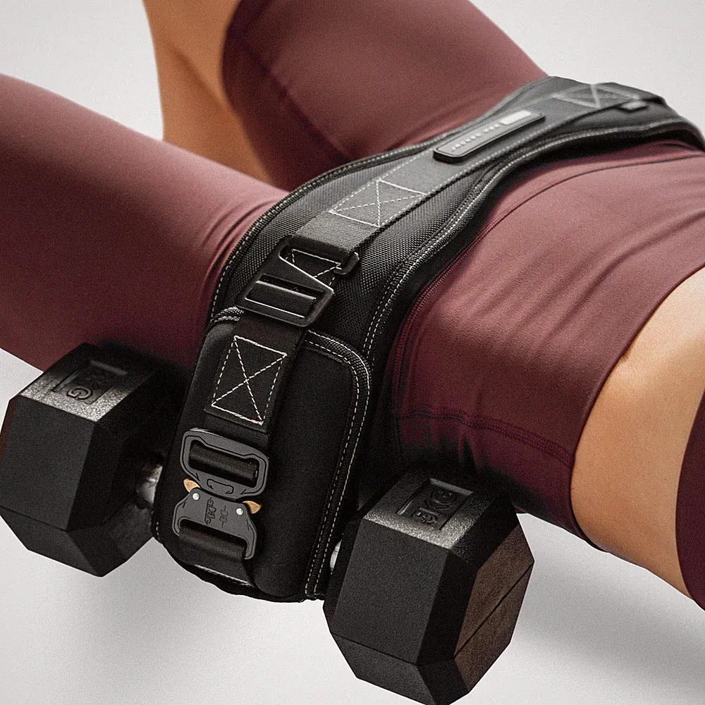Patent Pending Hip Thrust Belt for Dumbbells