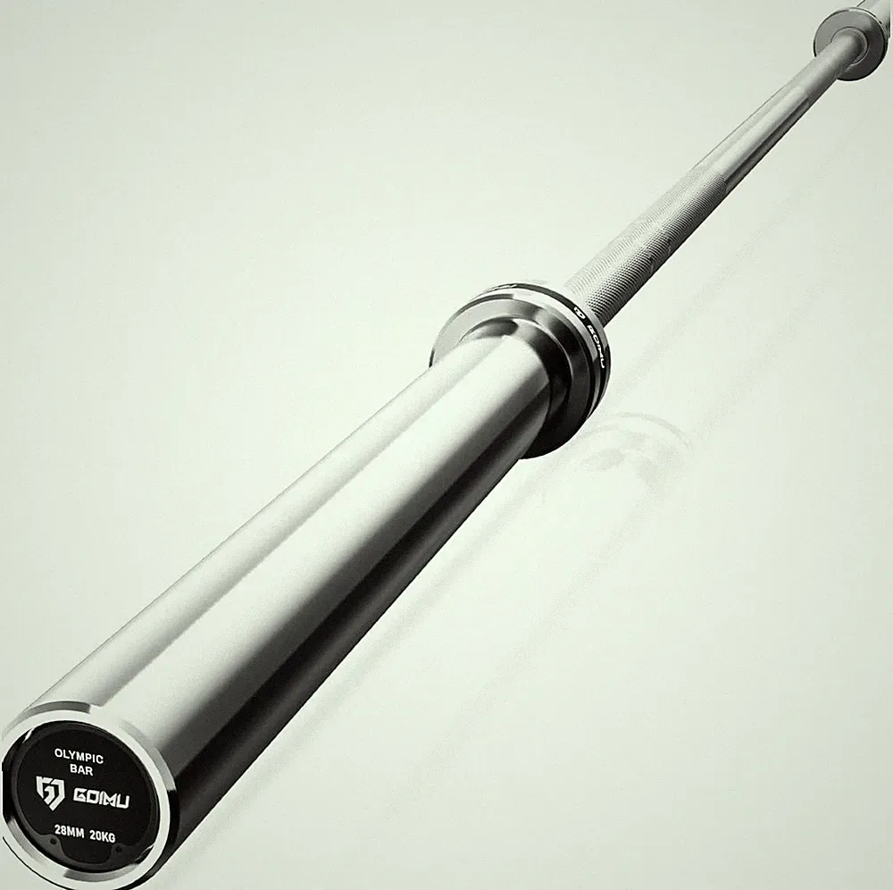 PB01 7FT Olympic Barbell, Weight Bar with Knurled Grip for Squats, Deadlifts