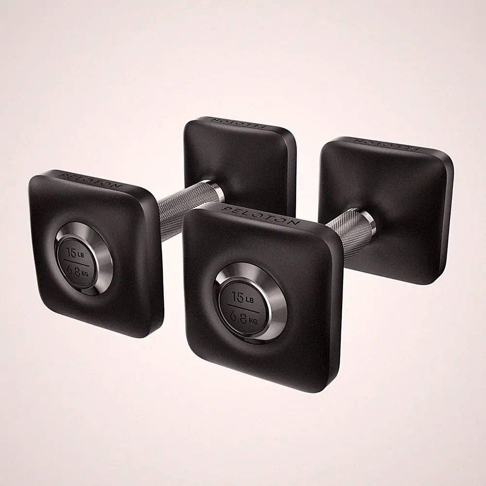 Peloton Dumbbells | Ergonomically Designed Pair of Cast Iron Weights with Ure...