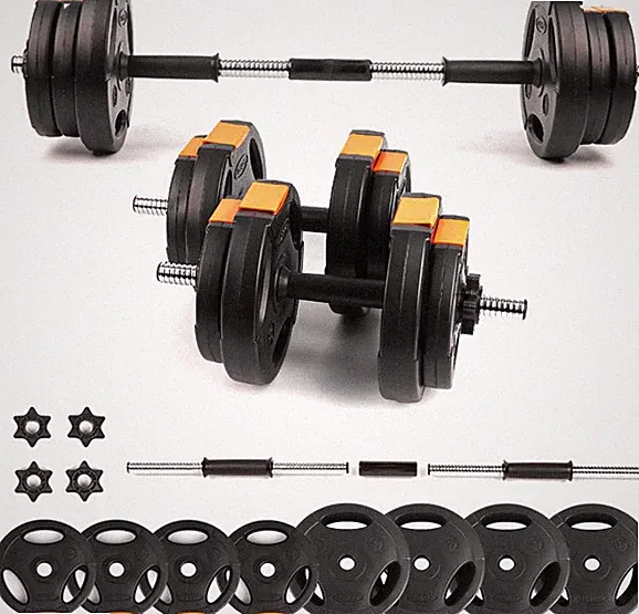 Phoenix Fitness Adjustable Dumbbell Weight Set 2-in-1 Barbell for Strength Train