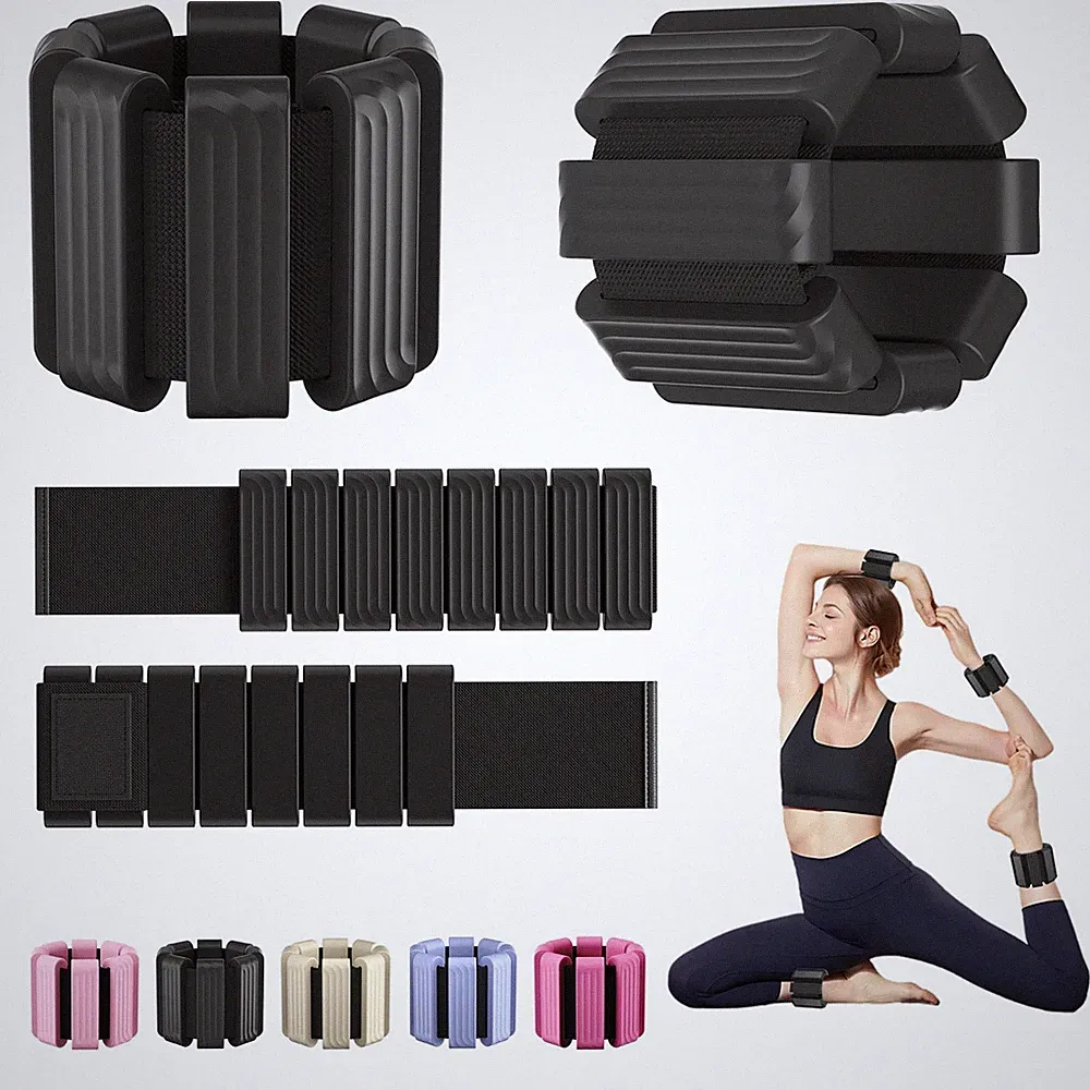 Pilates Wrist and Ankle Weights for Women - Adjustable Weighted Bangles for M...