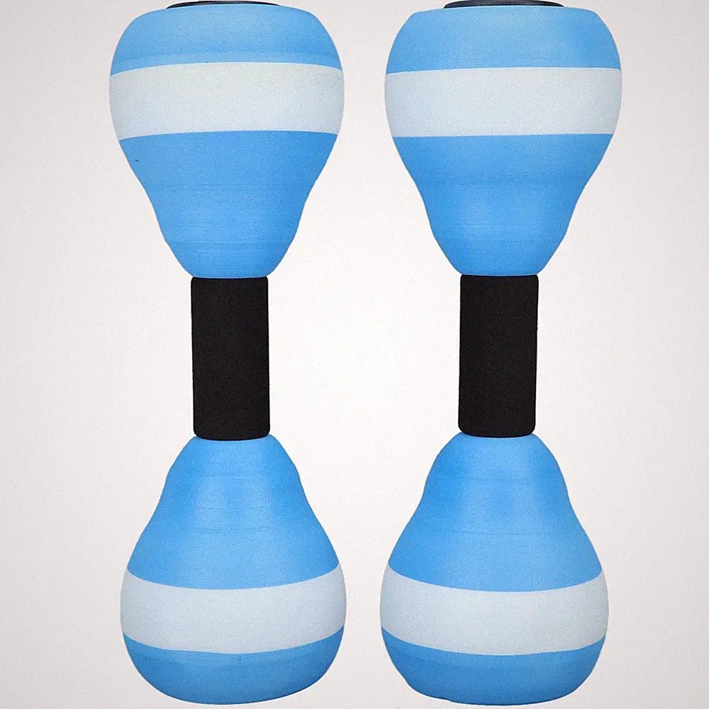 Pool Dumbbells 1 Pair Aquatic Dumbbells EVA Floating Water Dumbbells Aerobic Exe