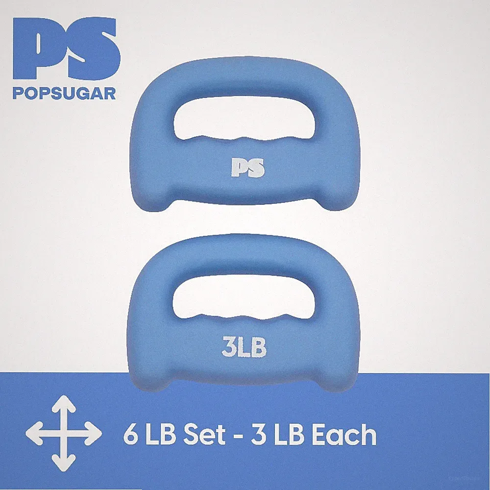Popsugar Hand Grip Weight Set, 3lb Each, Set of 2, Periwinkle