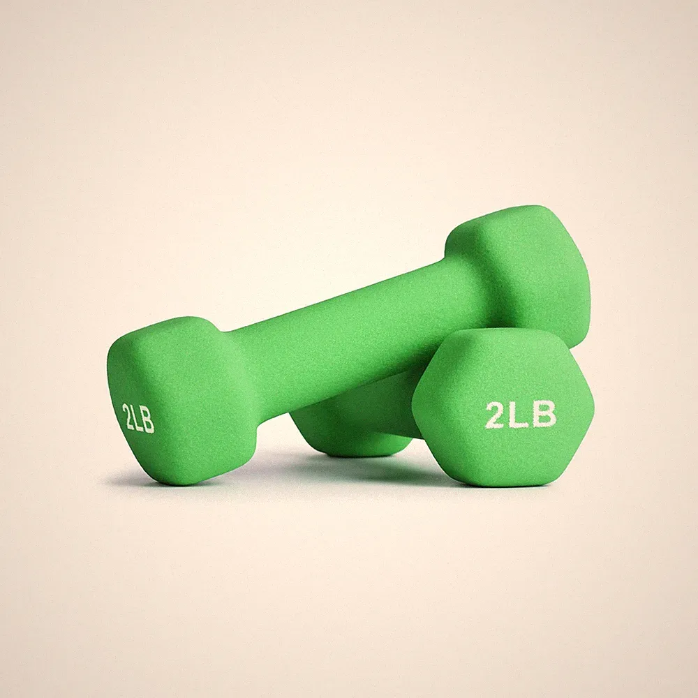 Portzon Dumbbells Neoprene with Non Slip Grip weight for Total Body Workout Exer