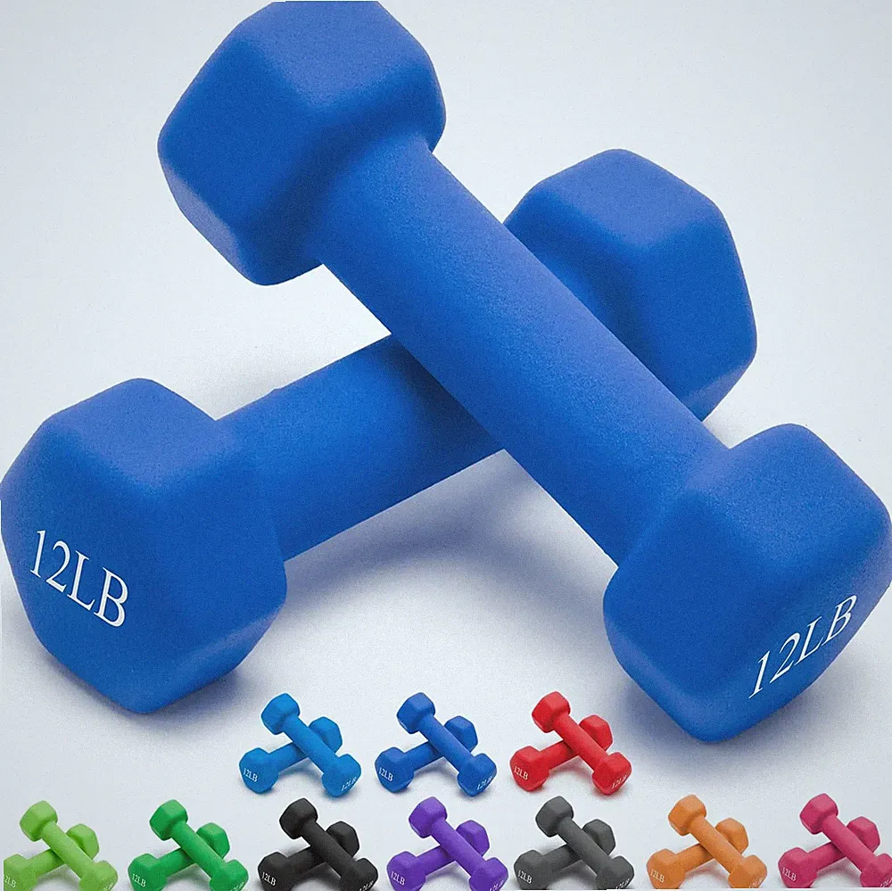 Portzon Dumbbells Neoprene with Non Slip Grip weight for Total Body Workout
