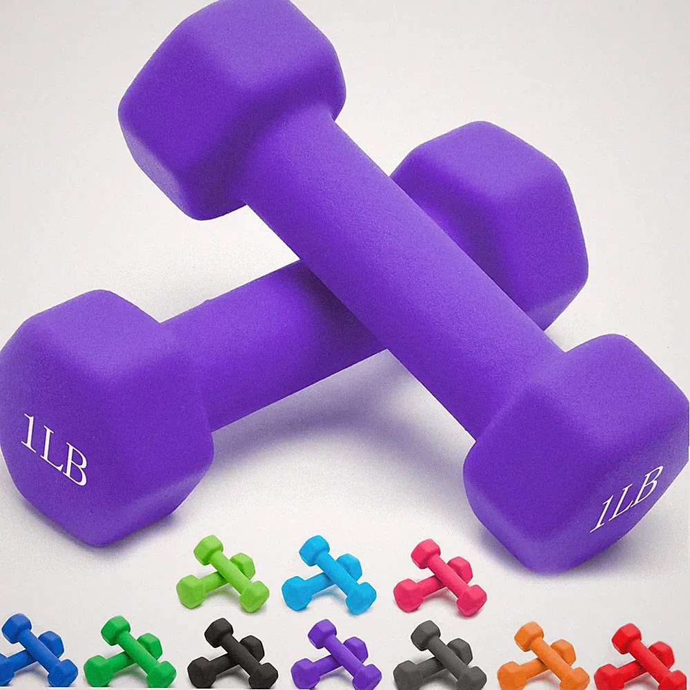Portzon Weights Dumbbells 10 Colors Options Compatible with Set of 2