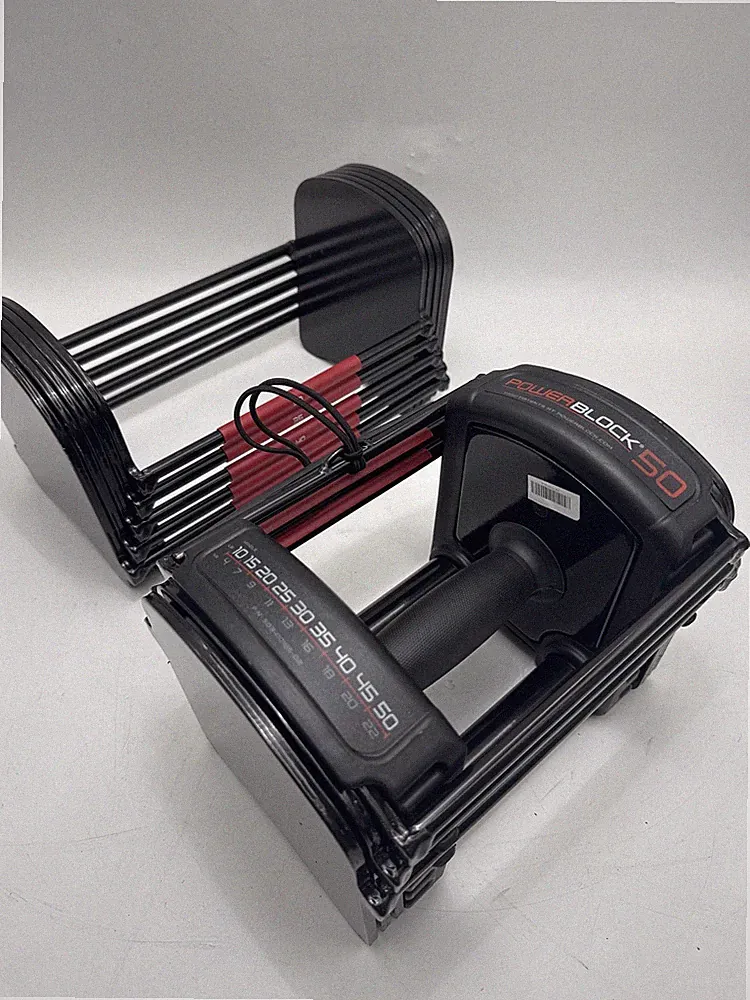 POWERBLOCK 50 - 10-50 LB. ADJUSTABLE DUMBBELLS, SINGLE DUMBBELL - BLACK