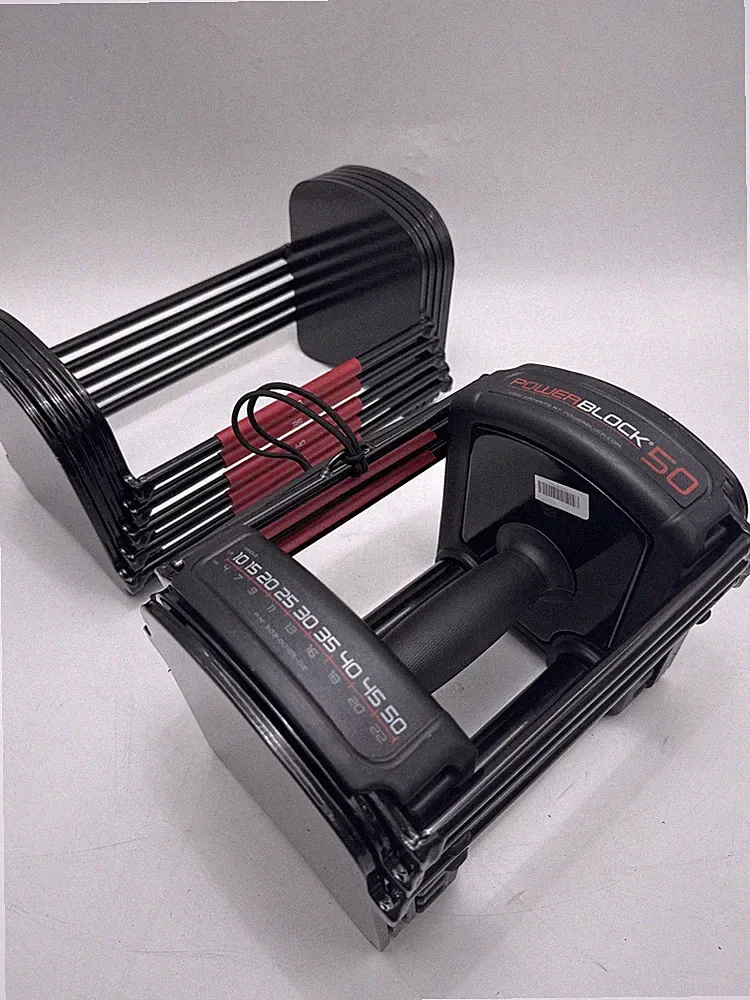 POWERBLOCK 50 - 10-50 LB. ADJUSTABLE DUMBBELLS, SINGLE DUMBBELL - BLACK