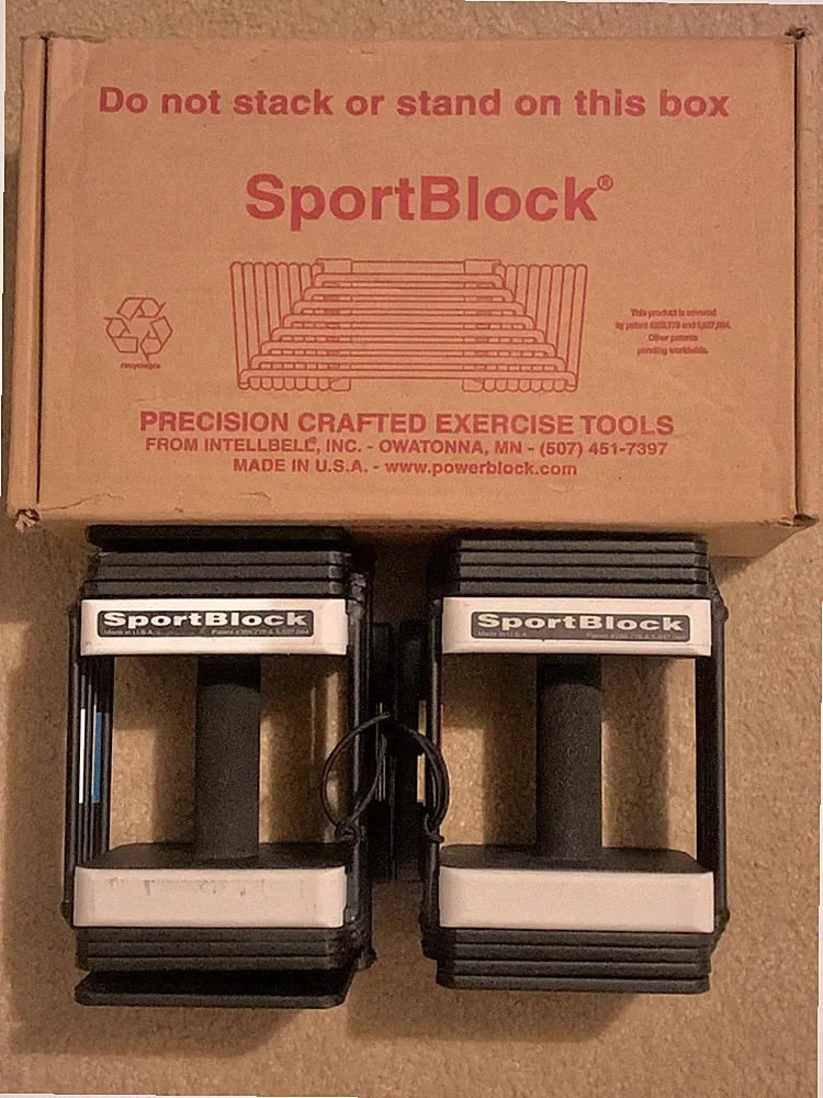 POWERBLOCK Adjustable Dumbbell Weights Set 6, 9, 12, 15, 18 MISSING ONE WEIGHT