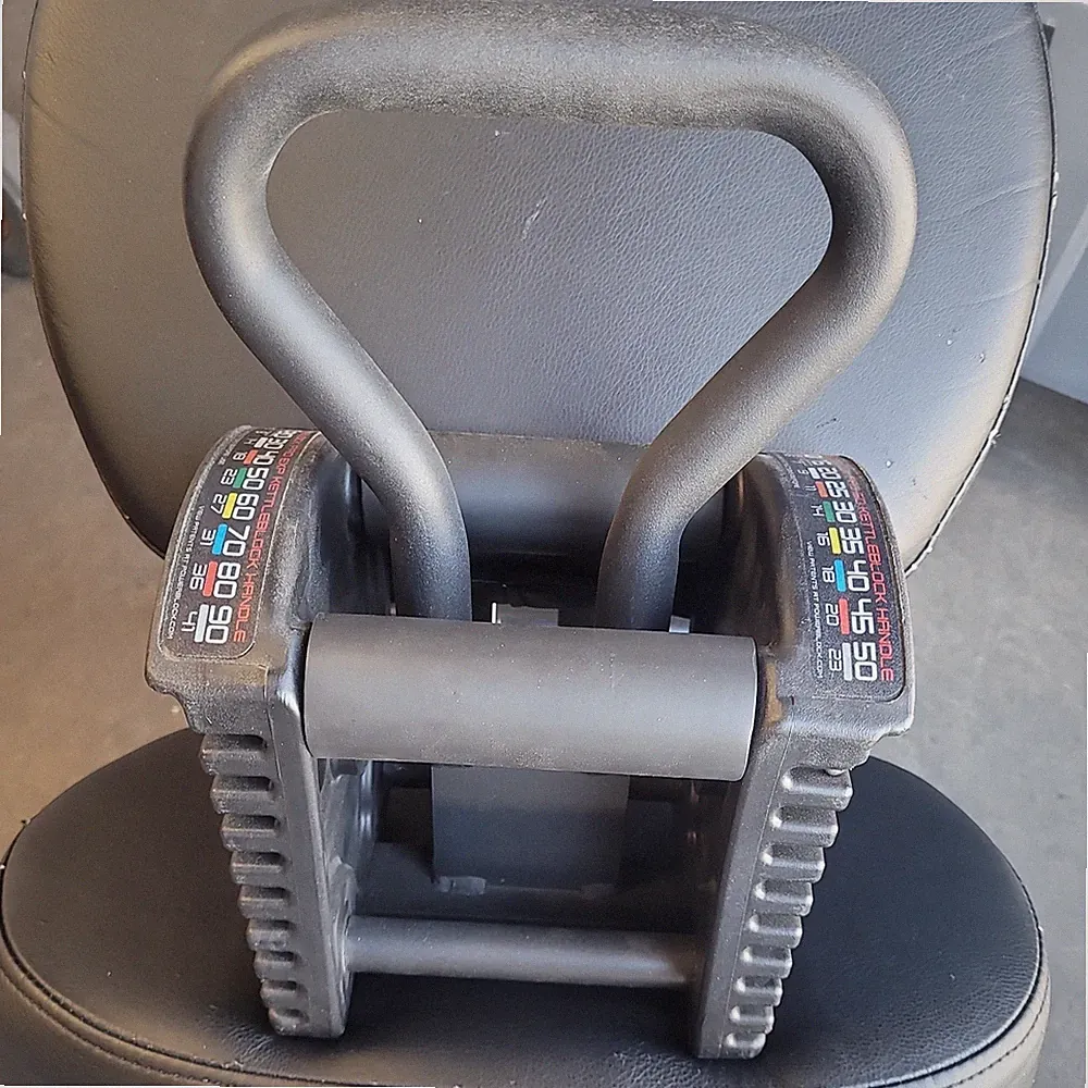 PowerBlock Pro Series Kettlebell Handle Compatible Pro Series Dumbbells For Gym