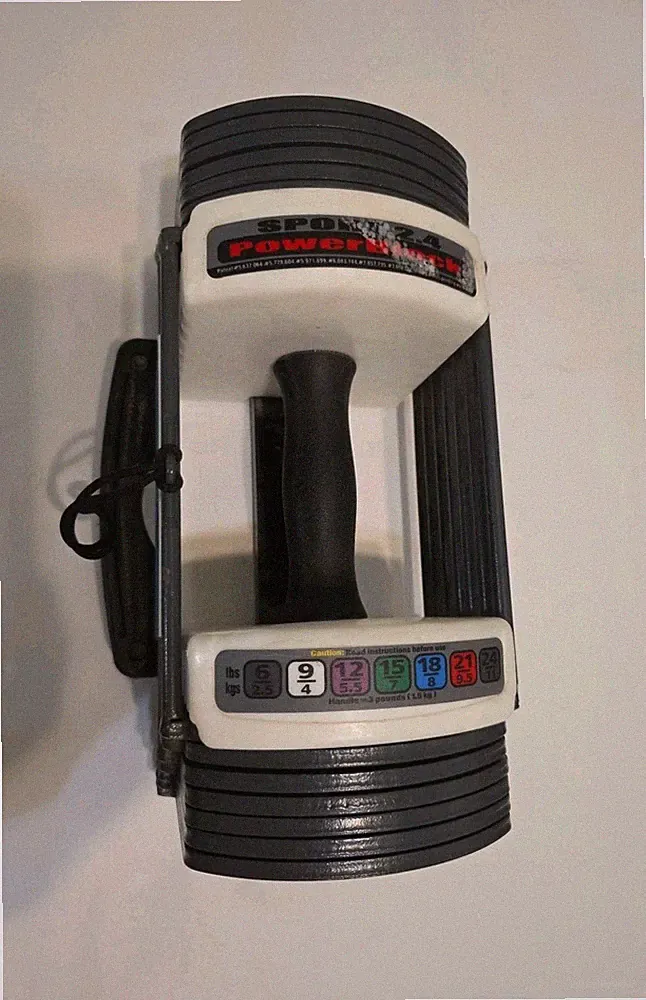 PowerBlock Sport 2.4 Single Adjustable Dumbbell 3-24 lb Home Gym Weight