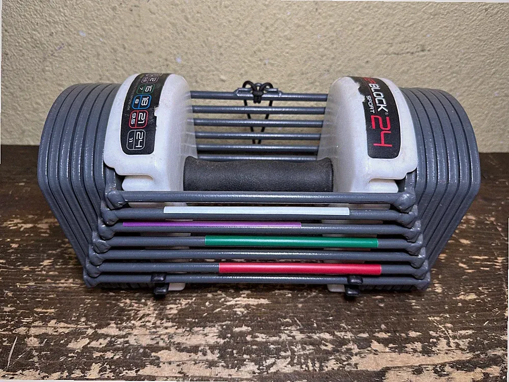 PowerBlock Sport 24 Adjustable Dumbbell 3–24 lb Single Weight