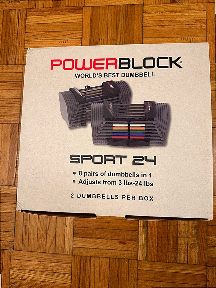PowerBlock Sport 6-24lb Home Gym Weights (Adjustable Dumbbells)