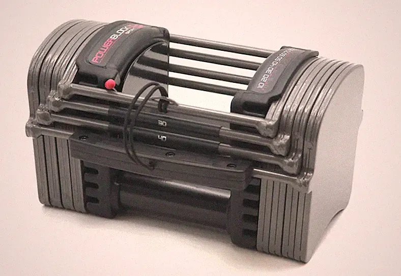 POWERBLOCK SPORT EXP STAGE 1, 5-50 LB (ONE PIECE ONLY) - BLACK/GRAY