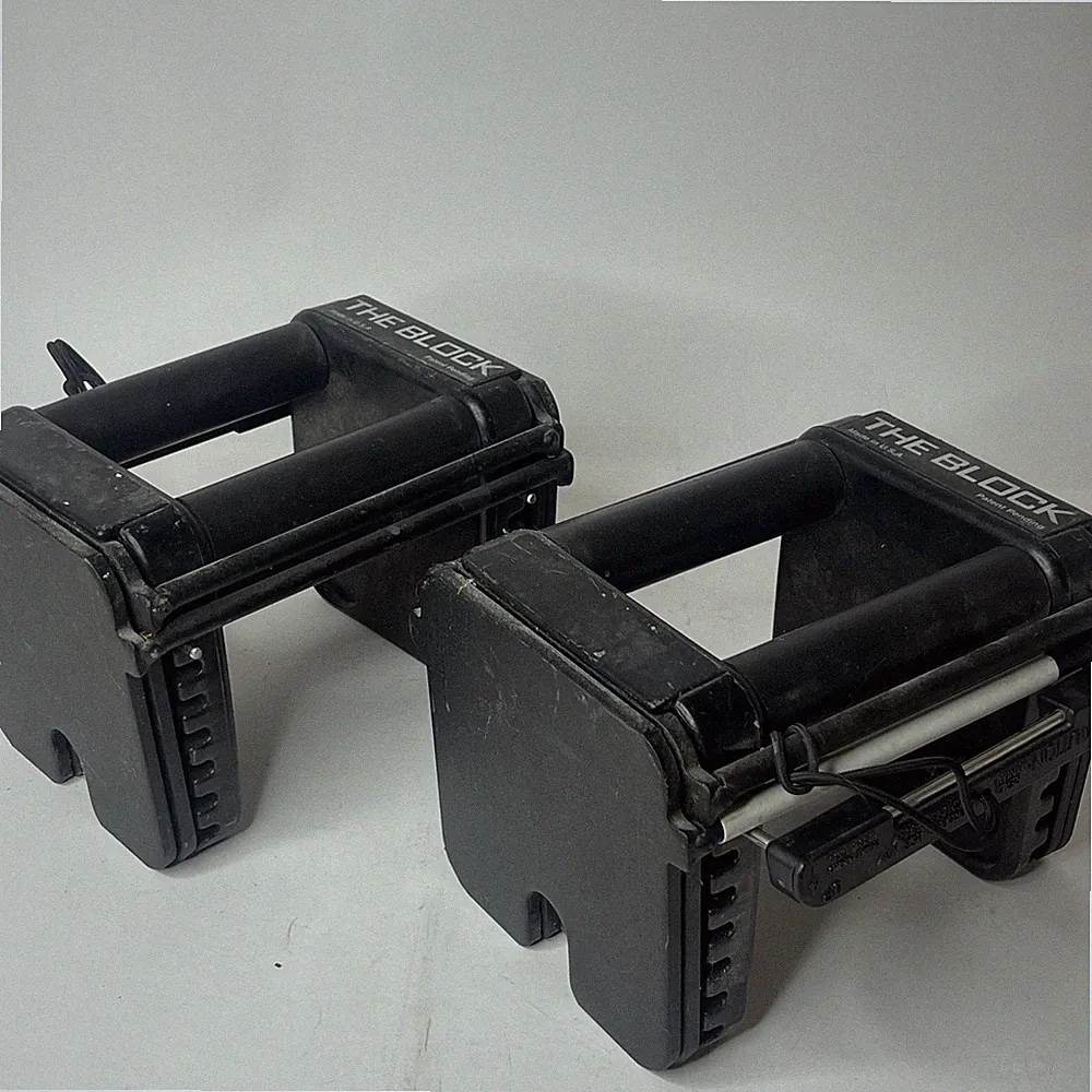 Powerblock The Block (2) 15 Lbs Adjustable Dumbbells Weights Heavily Used