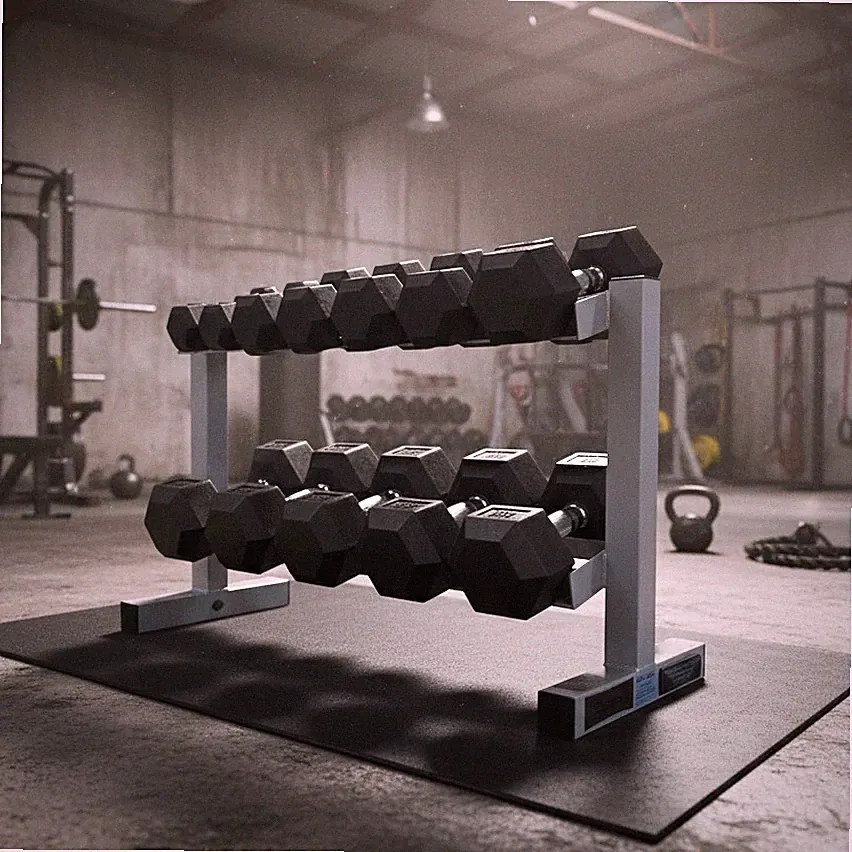 Powerline Rubber Coat Dumbbell Package