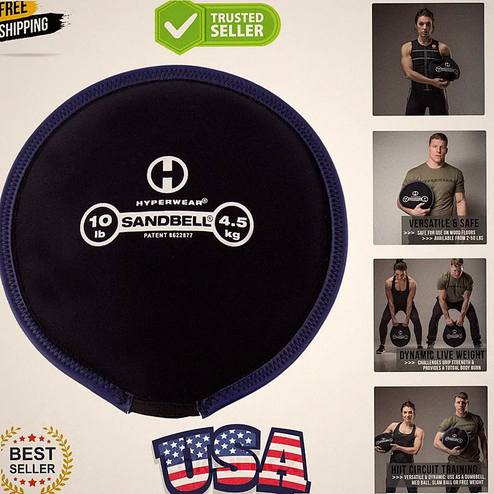 Pre-Filled SandBell Sandbag: 2-50 lbs Soft Weights for Home & Outdoor Training