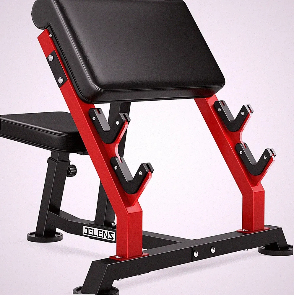 Preacher Curl Bench, Bicep Strength Training Bench for Barbell and Dumbbell, Sea